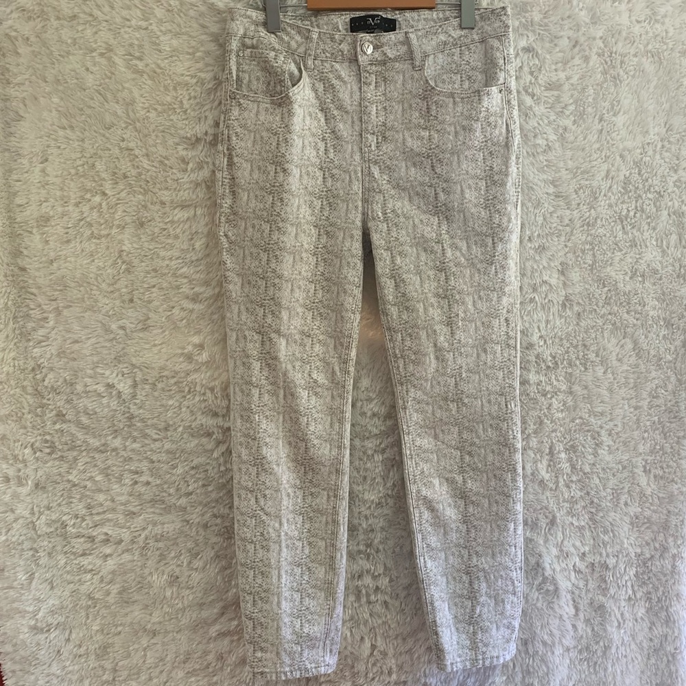 Versace 19•69 Italia Snake Skin Printed Cotton Pants.